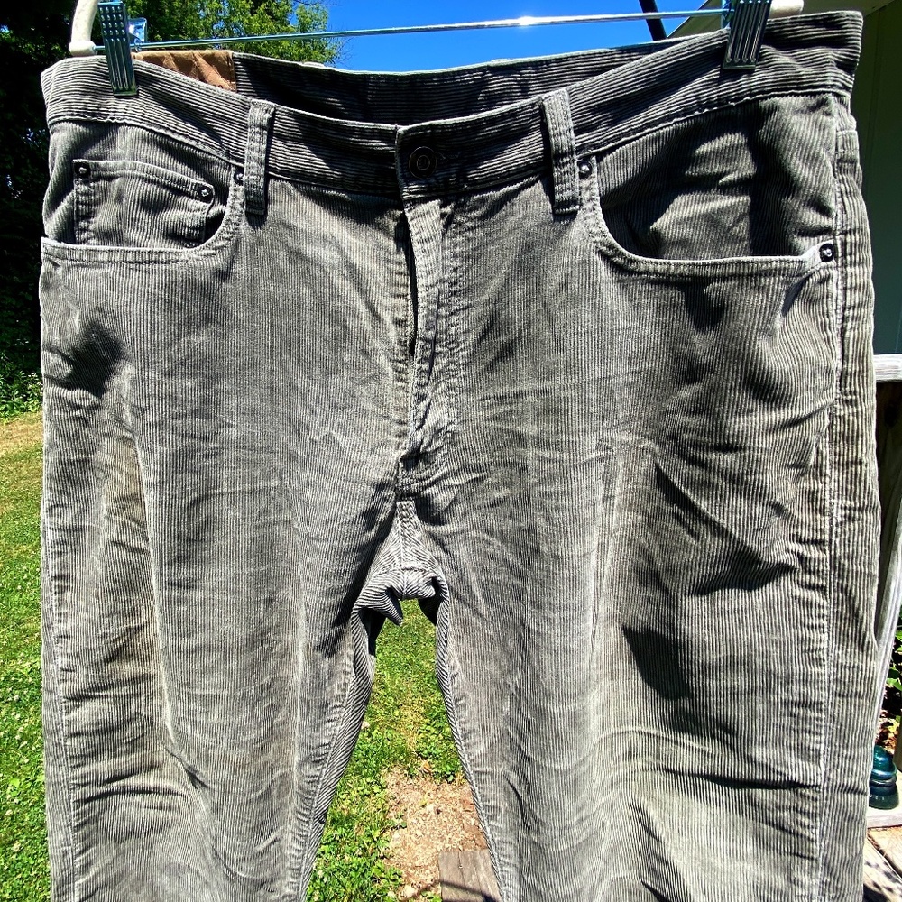 GAP Corduroys - 36/30 - Grey/Green  - 1969